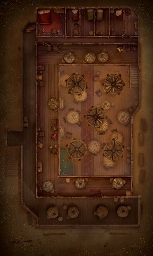 Wild West Saloon map, Top Floor Dust Storm variant thumbnail