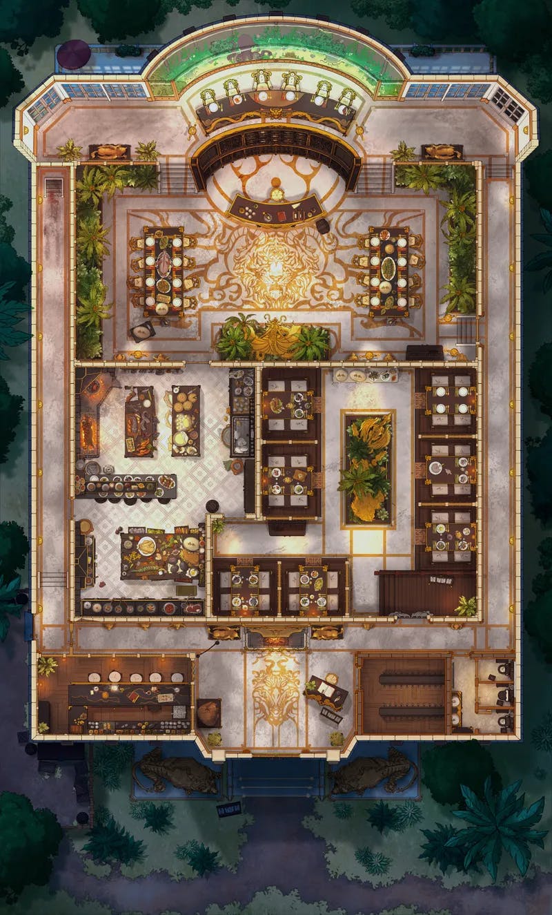 Monster Hunter Restaurant map, Opulent Night variant thumbnail