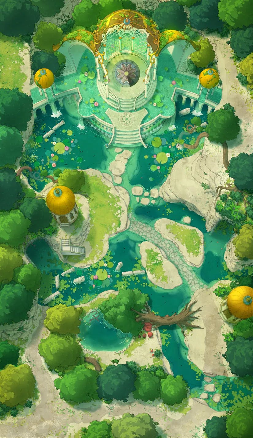 Nymph Fountain map, Secret Entrance variant thumbnail