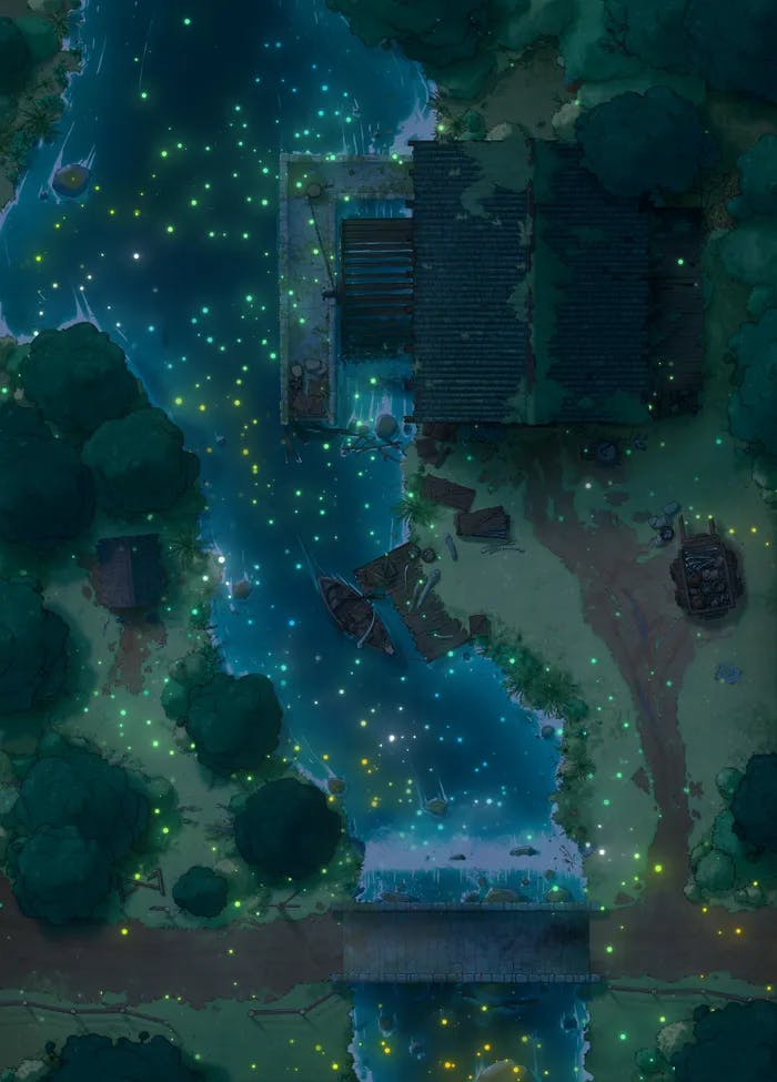 Bone Mill Exterior map, Fireflies variant