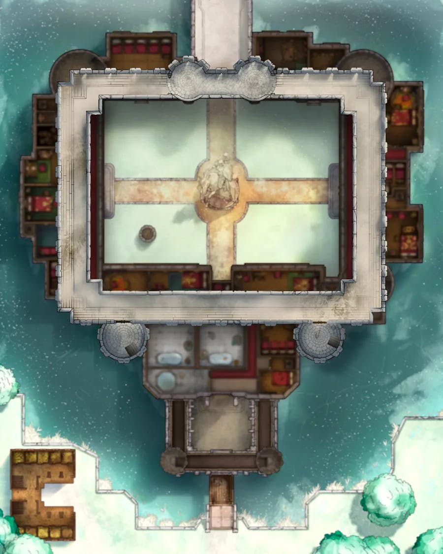Palace Outer Court map, Third Floor Snow variant thumbnail