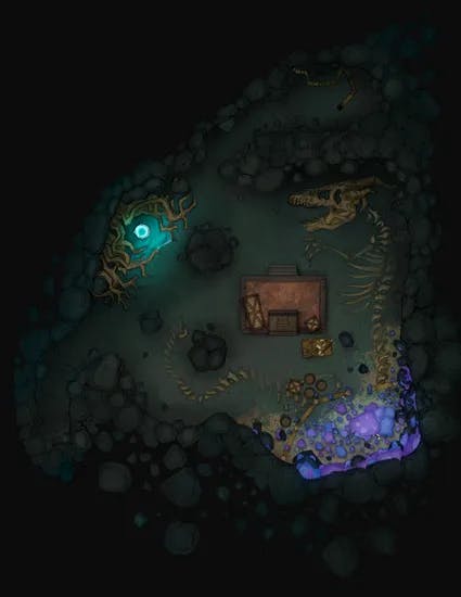 Wonderful Wizard Waterfall Interior map, Basement variant