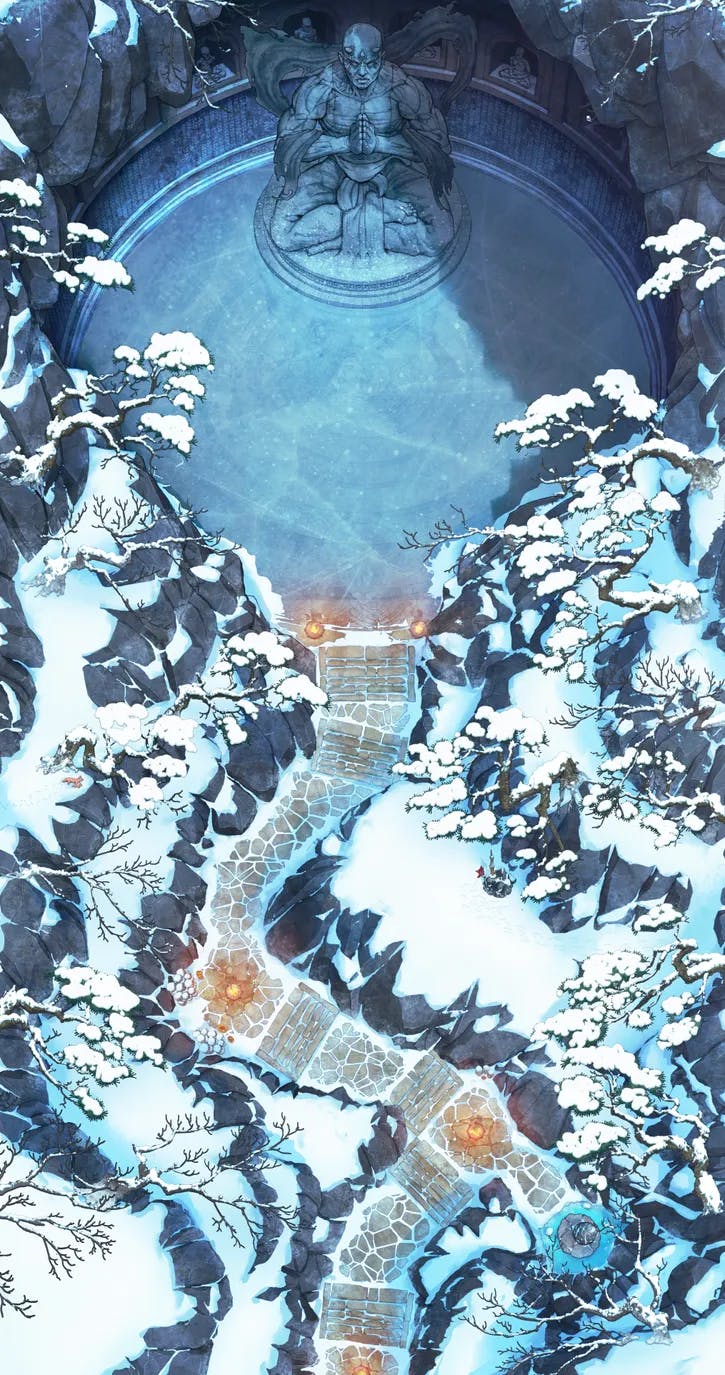 Cave Temple map, Frozen variant