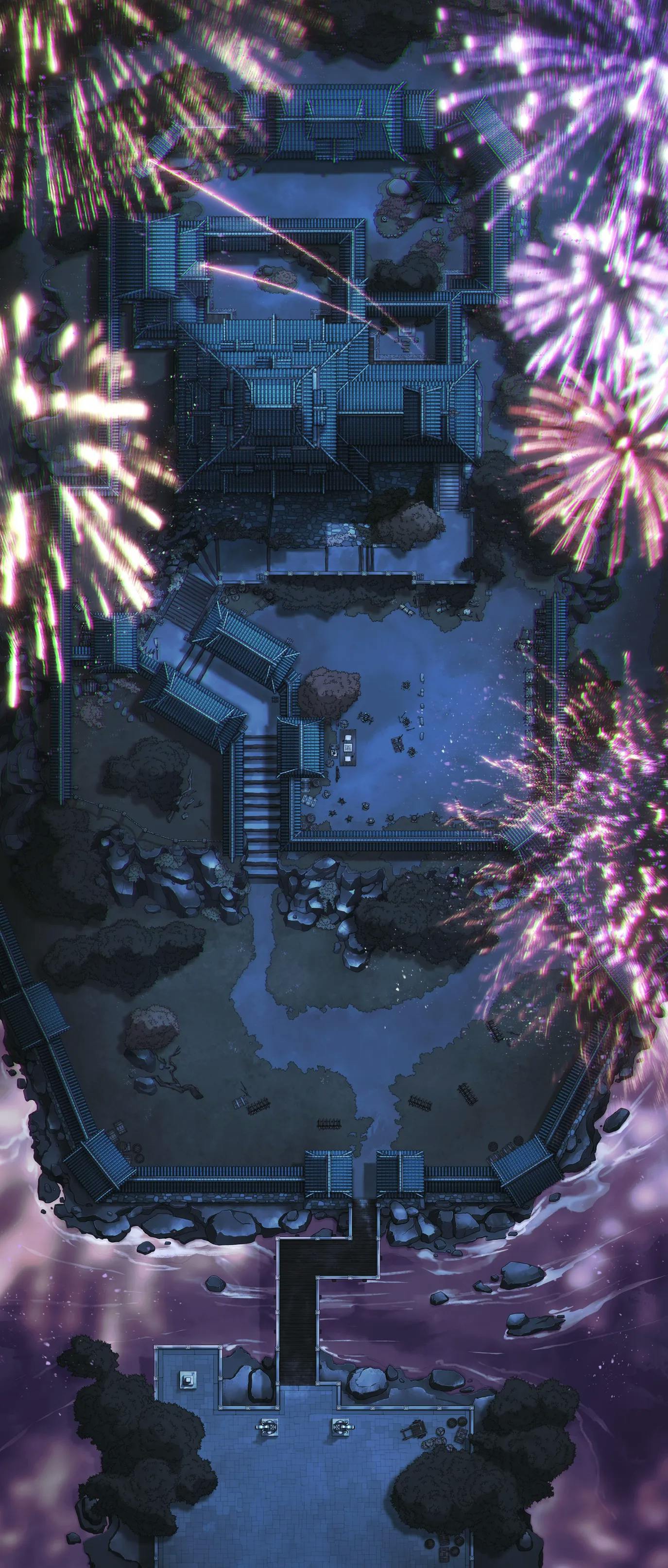 Japanese Castle Exterior map, Fireworks variant thumbnail