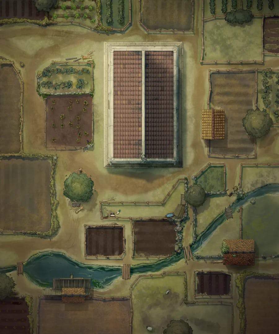 Temple Pastures map, Blight variant