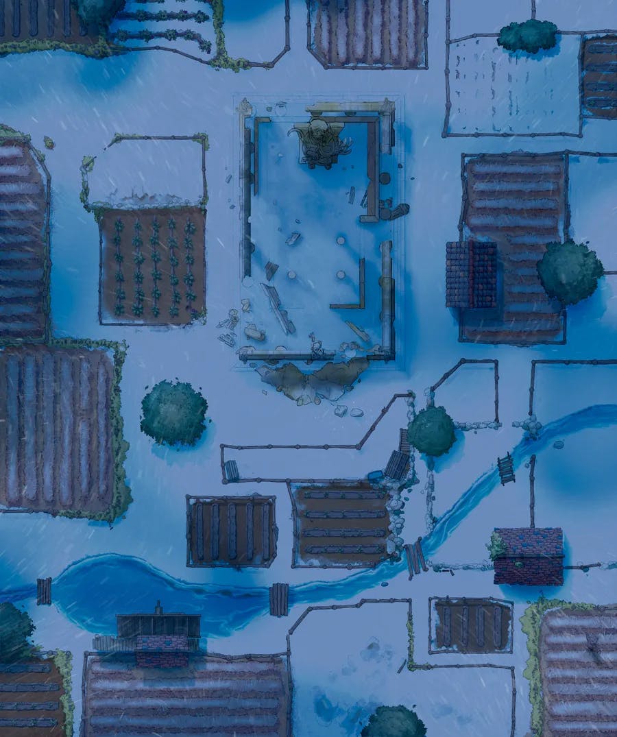 Temple Pastures map, Winter Night variant thumbnail