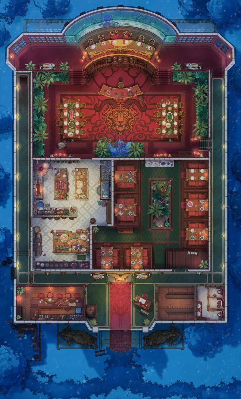 Monster Hunter Restaurant map, Winter Night variant thumbnail