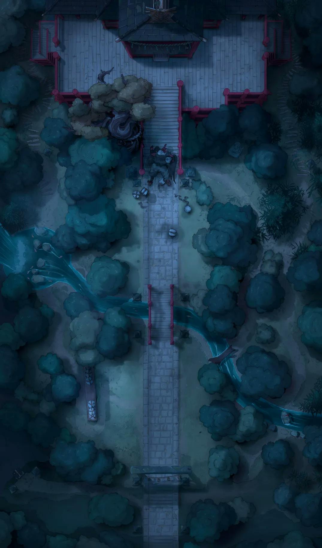 Forest Shrine Festival map, Tengu Thief Night variant thumbnail