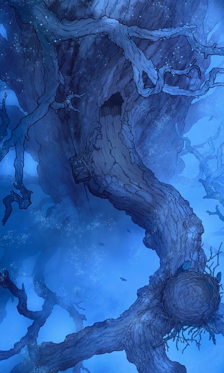 Yggdrasil Branch Overlook map, Winter Night variant thumbnail