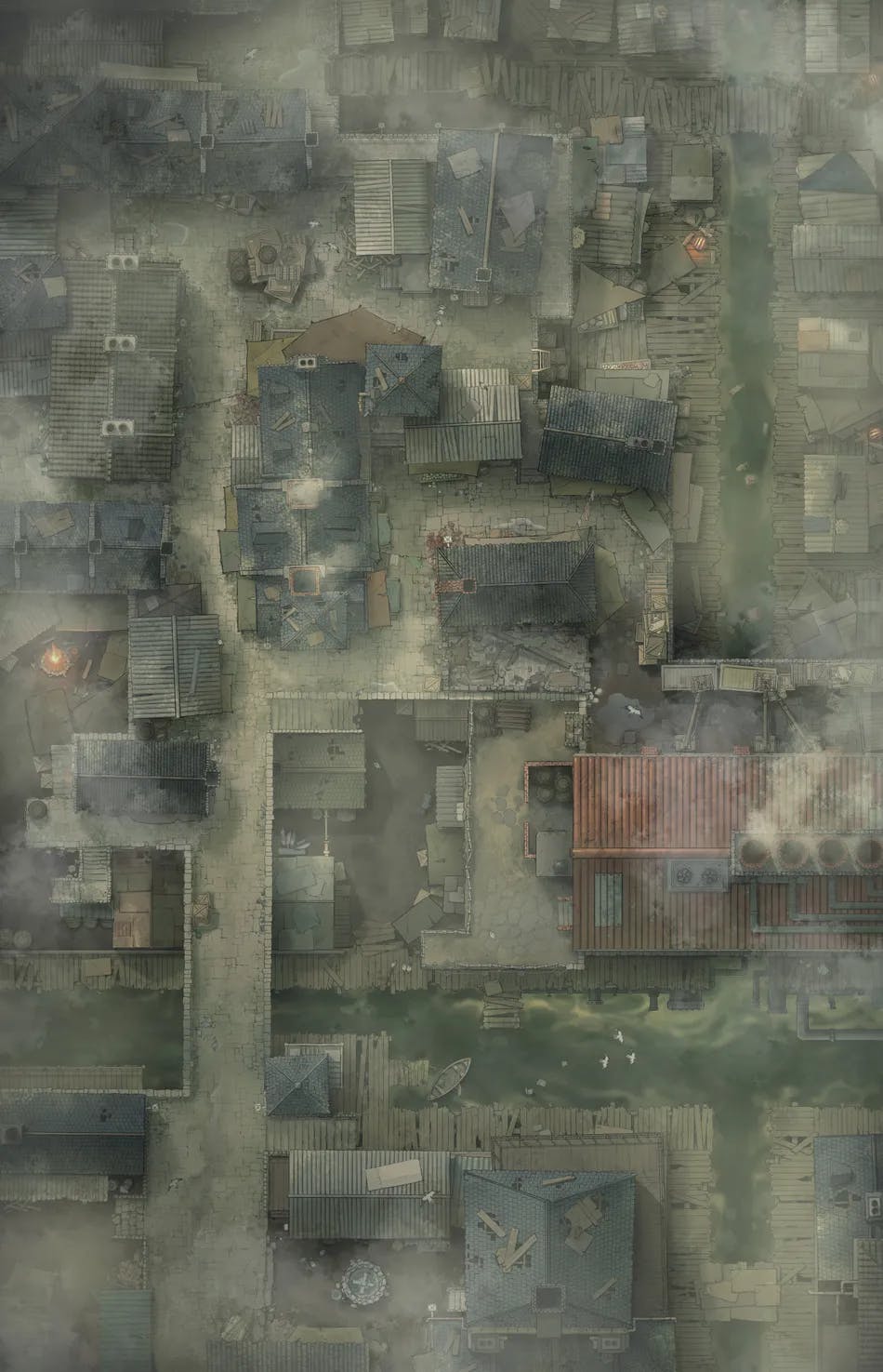 Slum District map, Fog variant