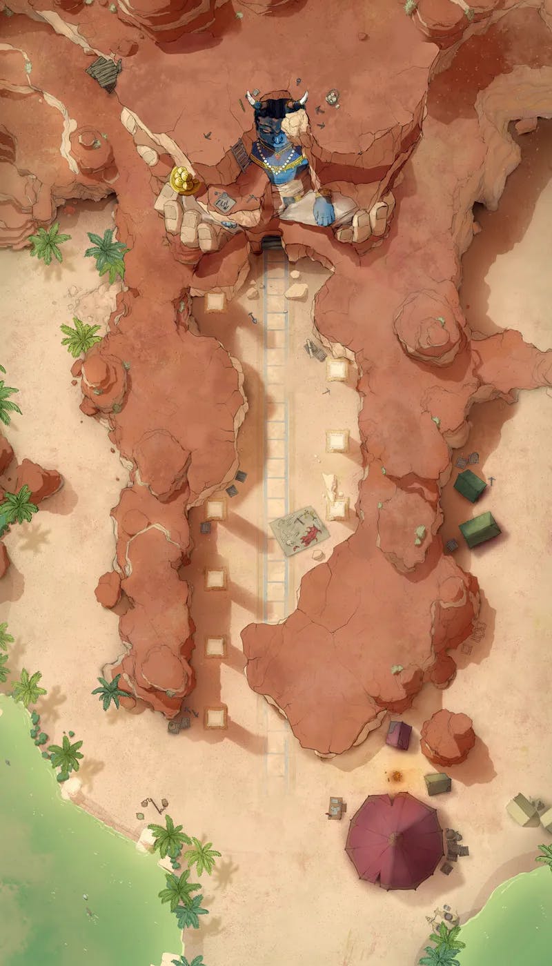Necropolis Entrance map, Archaeological Dig Site Day variant