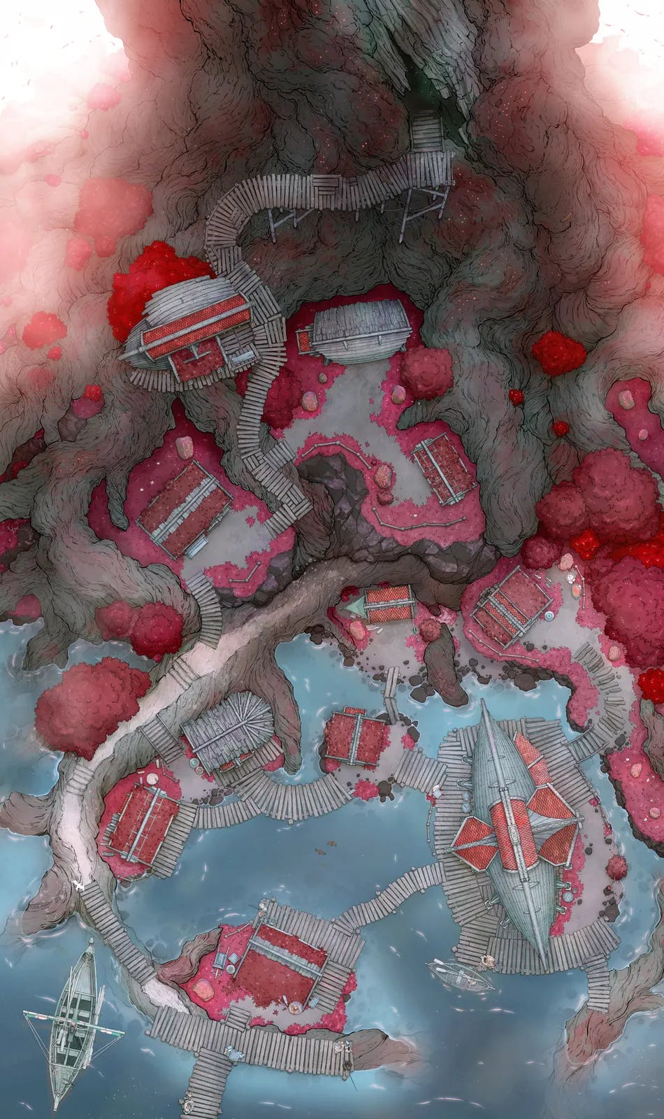 Yggdrasil Village map, Crimson Village variant thumbnail