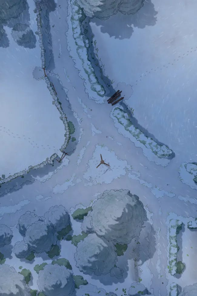 Crossroads map, Winter variant