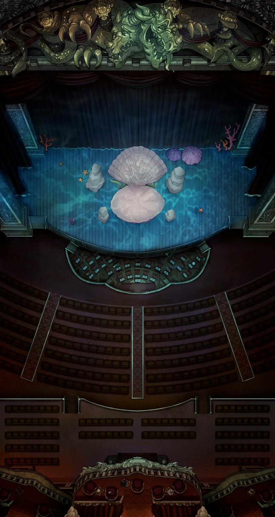 Grand Opera House map, Underwater Shell Open variant thumbnail