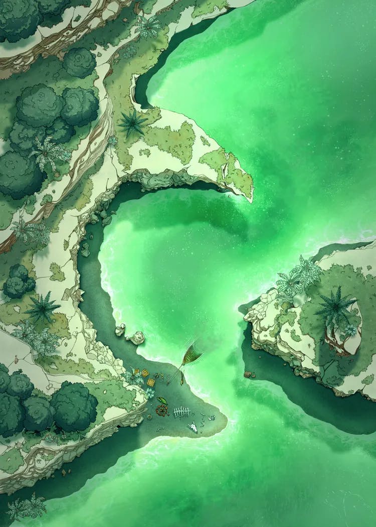 Beachside Cliff map, Toxic variant thumbnail