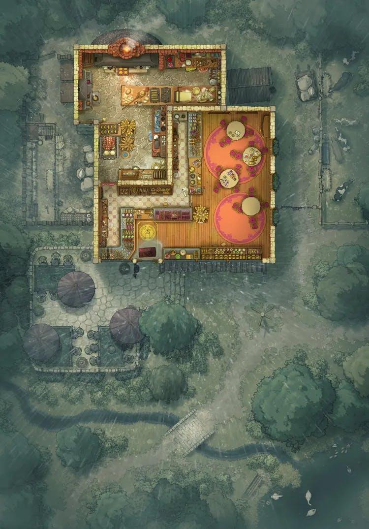 Village Bakery map, Rain variant thumbnail