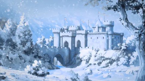 Riverwood Toll Castle map, Winter Day variant