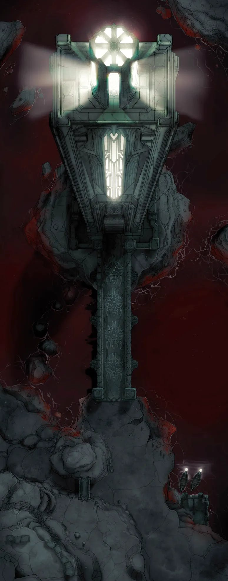 Chthonic Lighthouse map, Blood Rapture variant