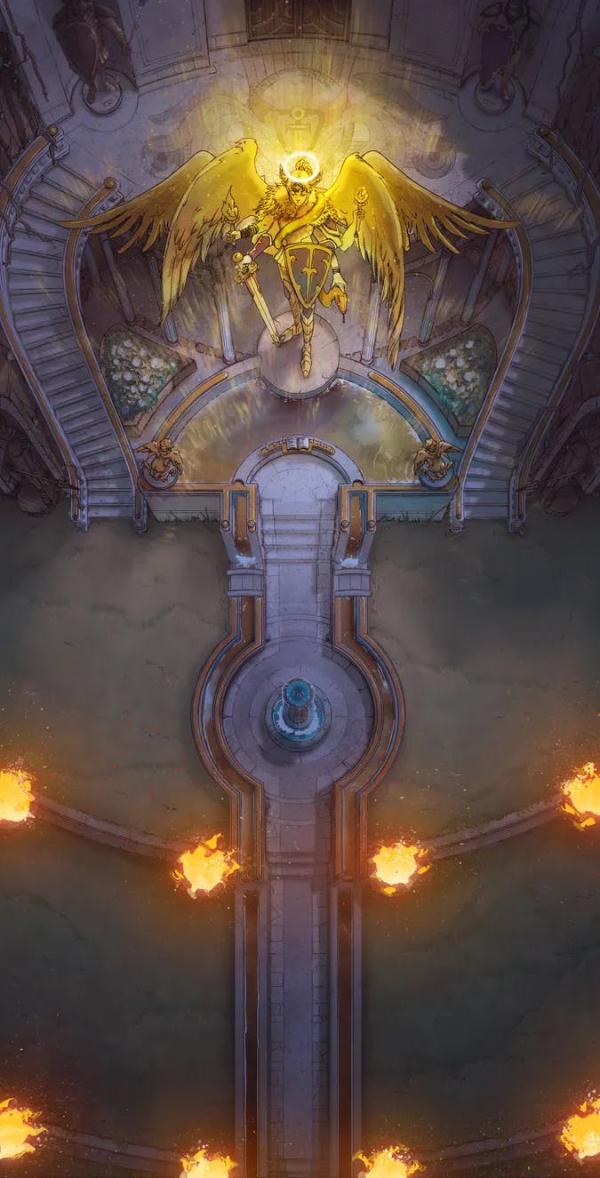 Imperial Graveyard map, Flaming Guardian variant thumbnail