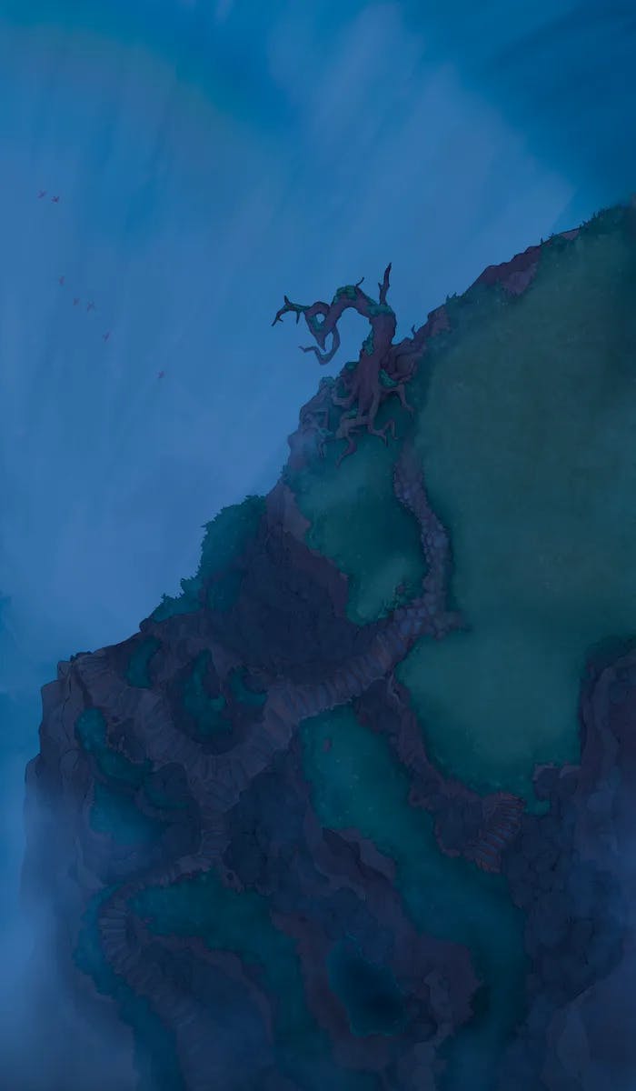 Wonderful Wizard Waterfall map, Natural Night variant thumbnail