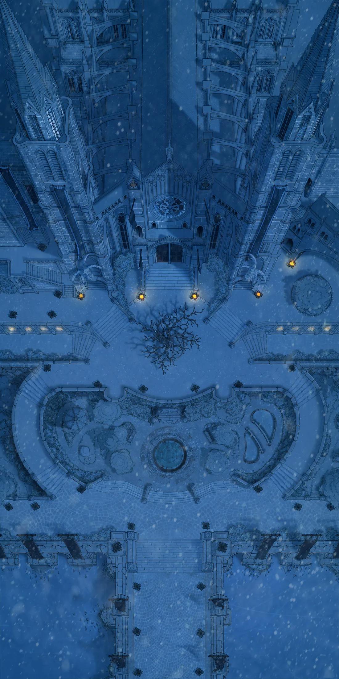 Grand Cathedral map, Winter Night variant thumbnail