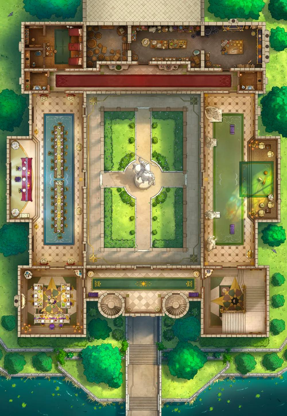 Palace Inner Court map, First Floor Original Day variant