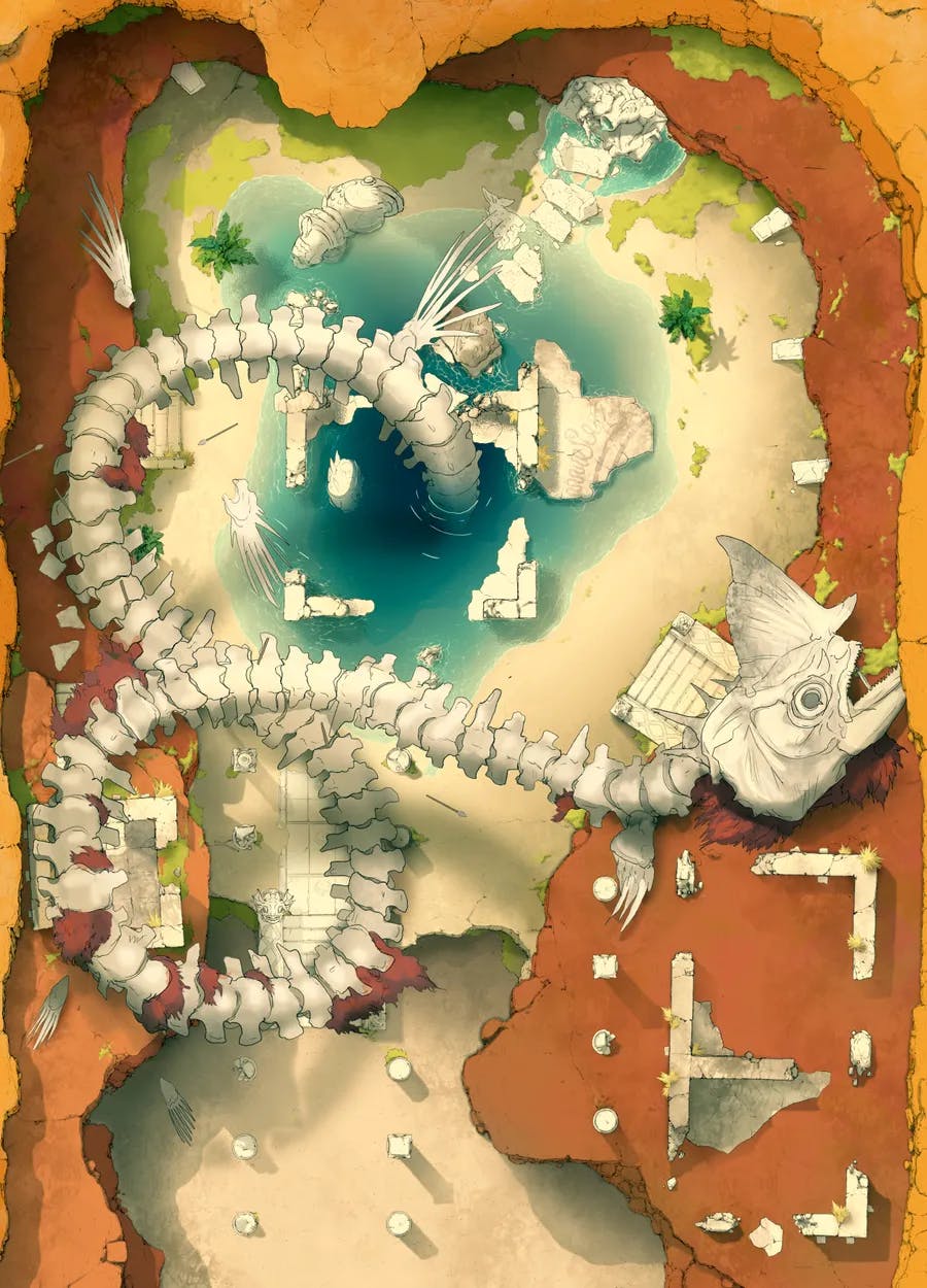 Desert Ruins map, Leviathan Grave variant