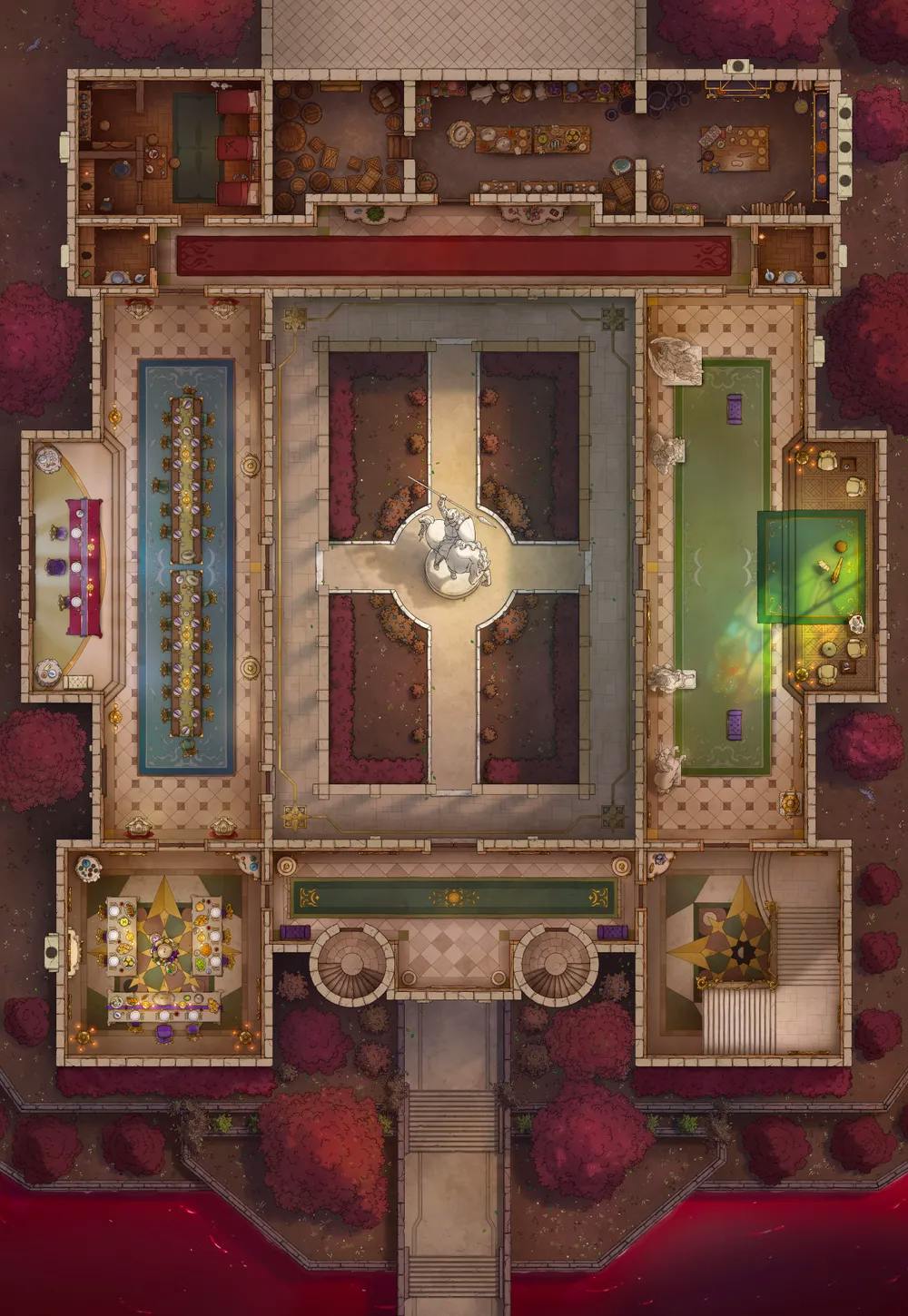 Palace Inner Court map, First Floor Blood River variant