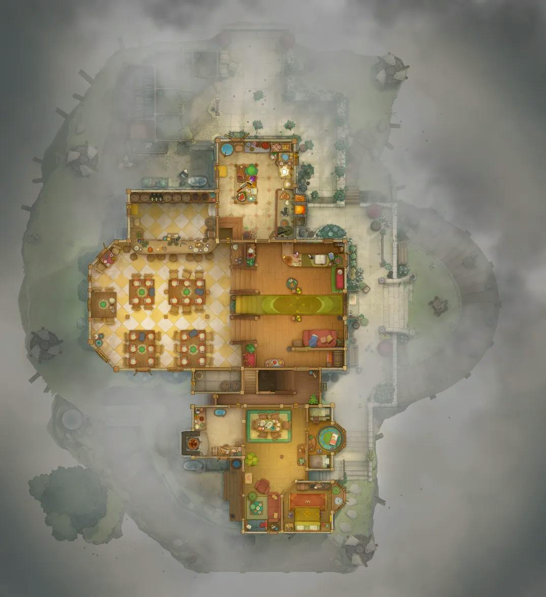 Gryphon Roost Inn map, Fog variant thumbnail