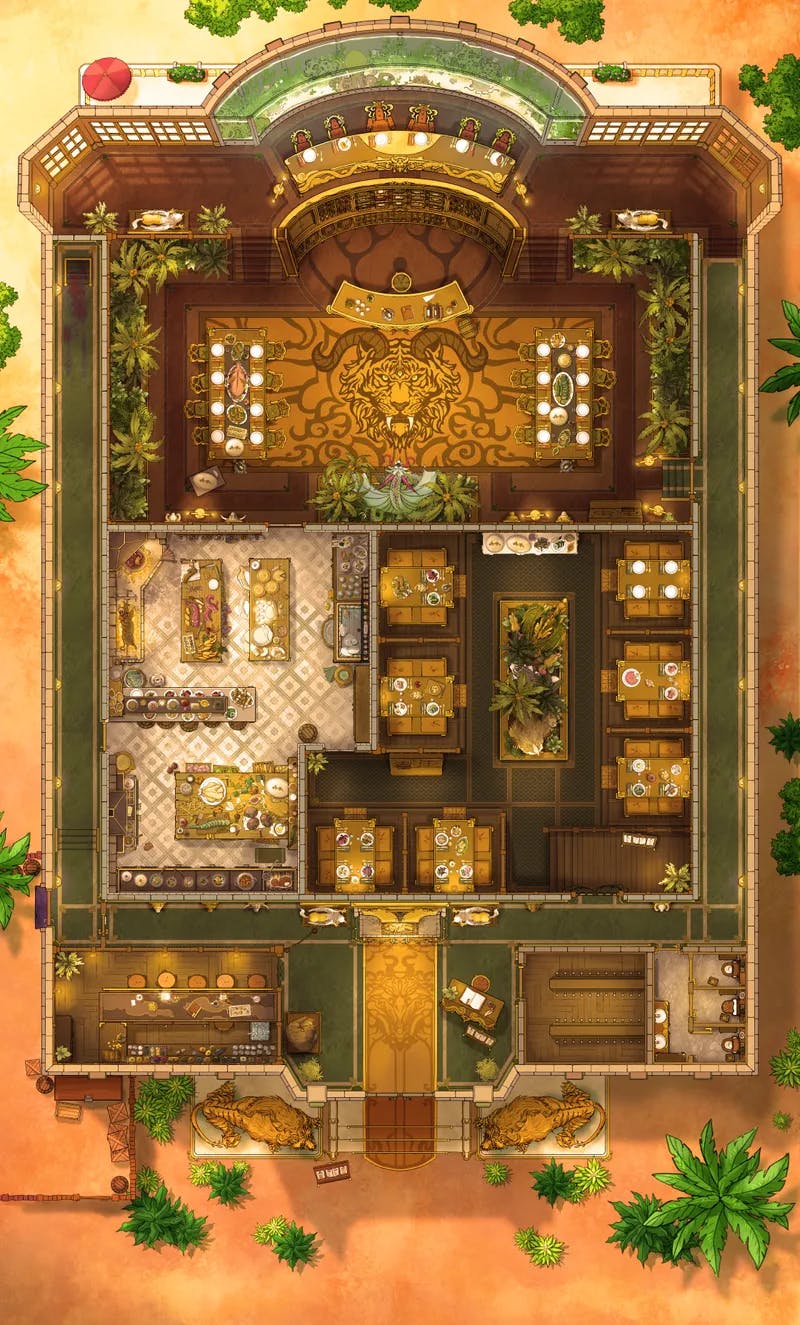 Monster Hunter Restaurant map, Desert Day variant