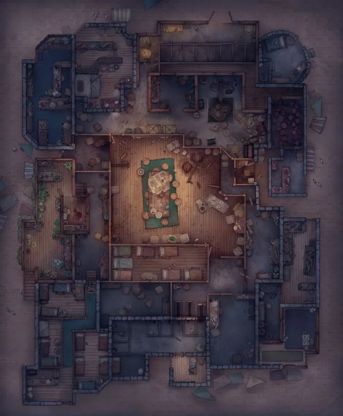 Thieves Guild Hideout map, Raid Night variant thumbnail