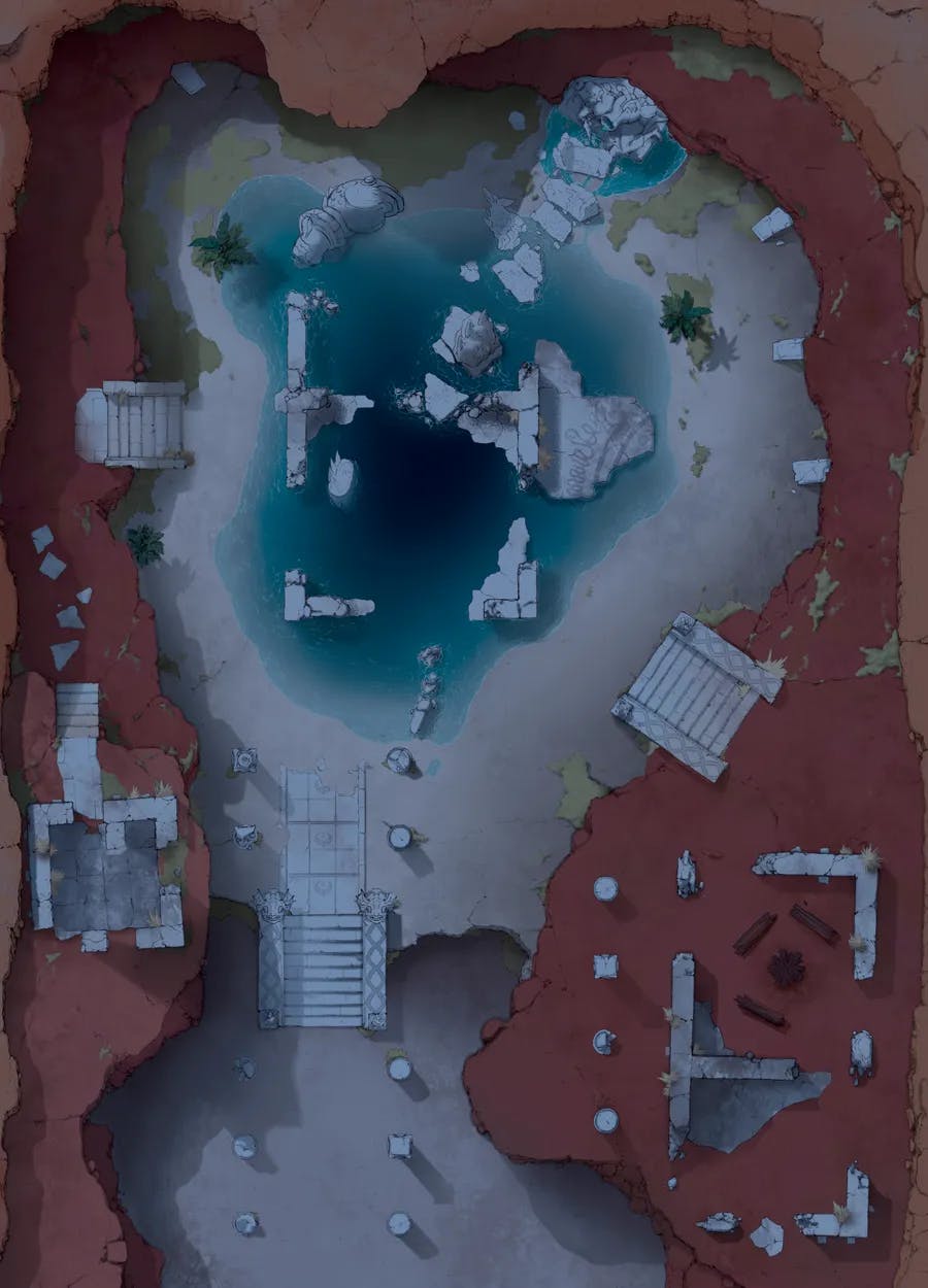 Desert Ruins map, Original Night Dark variant