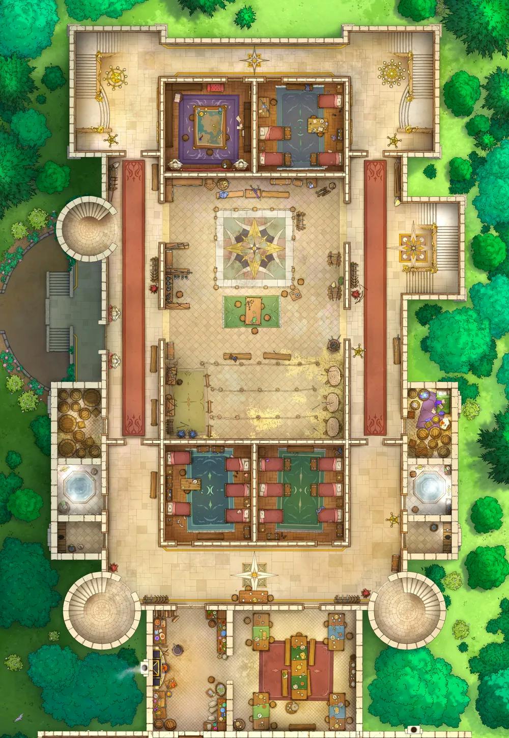 Palace Guard Chambers map, Original Day variant thumbnail