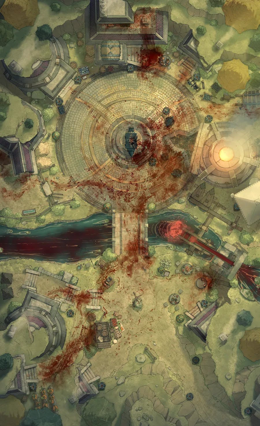 Overground Dwarven City Center map, Massacre variant thumbnail