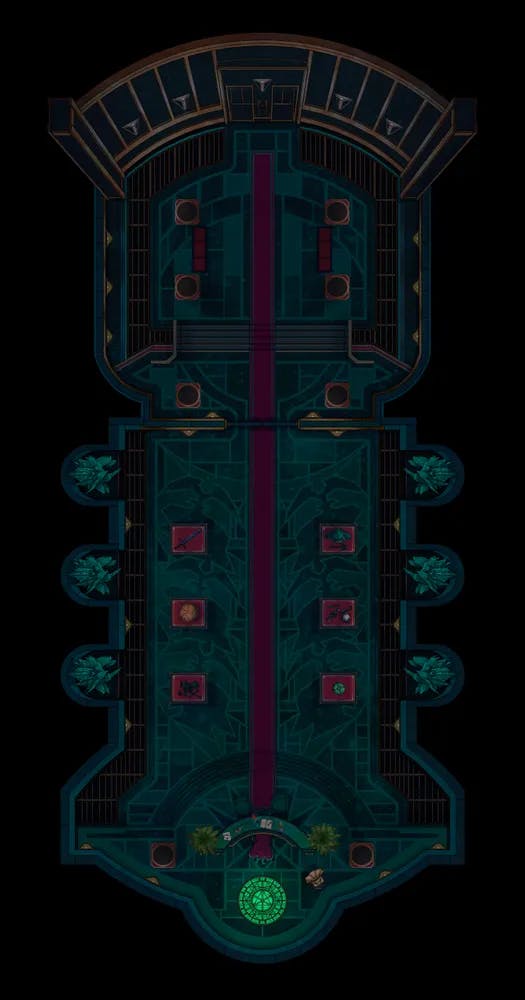 Wizard Bank Interior map, Floor B2 Silent Night variant thumbnail