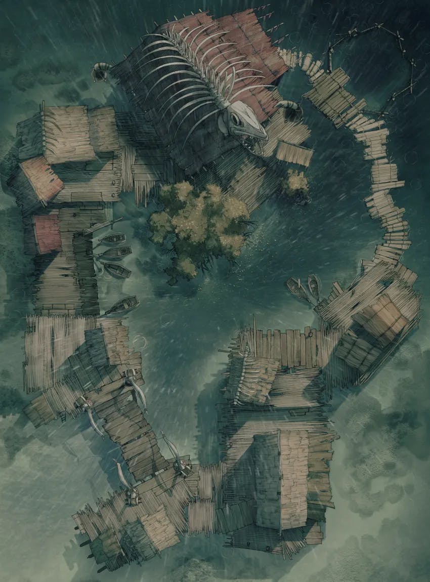 Floating Village map, Rain variant