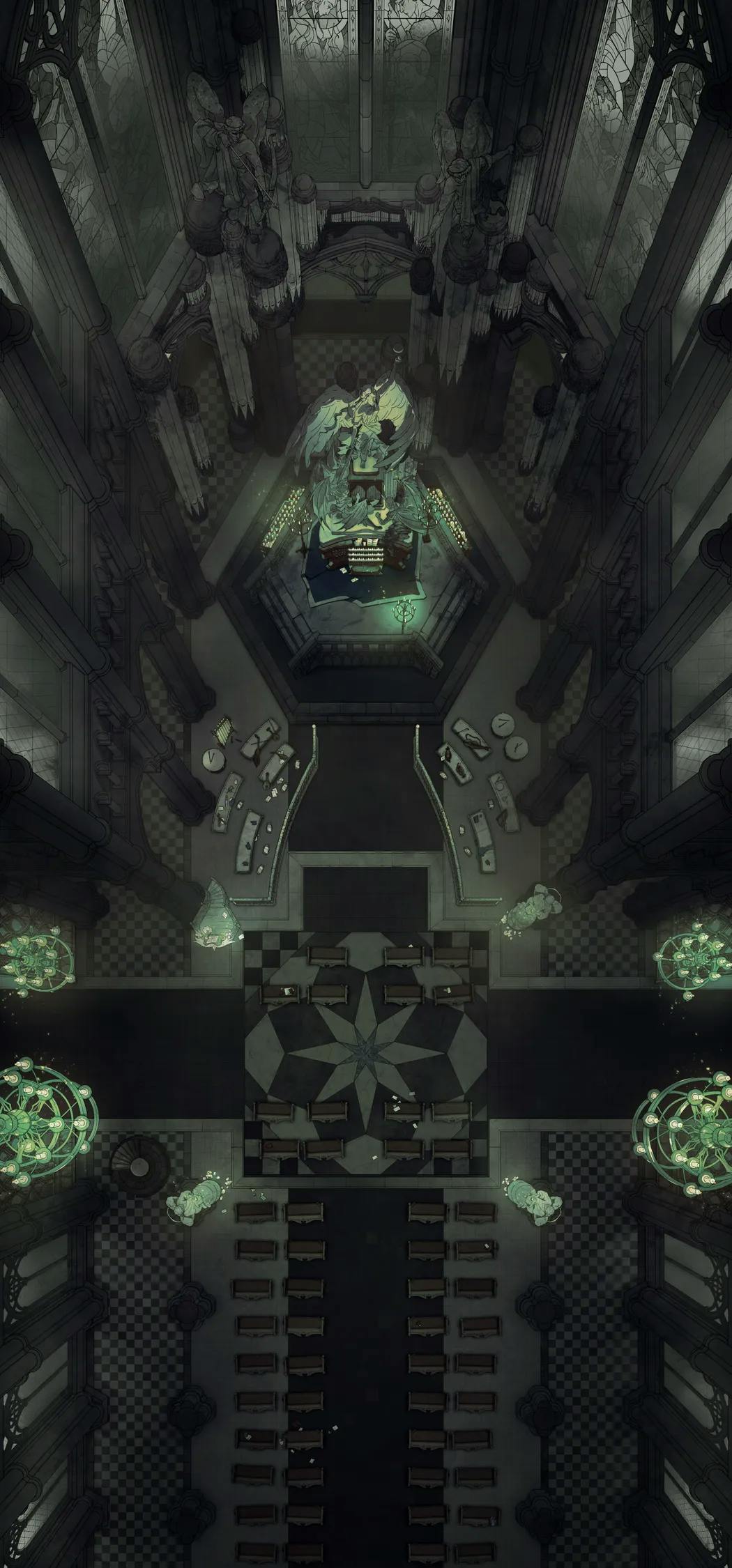Grand Cathedral Interior map, Shadow Cathedral variant