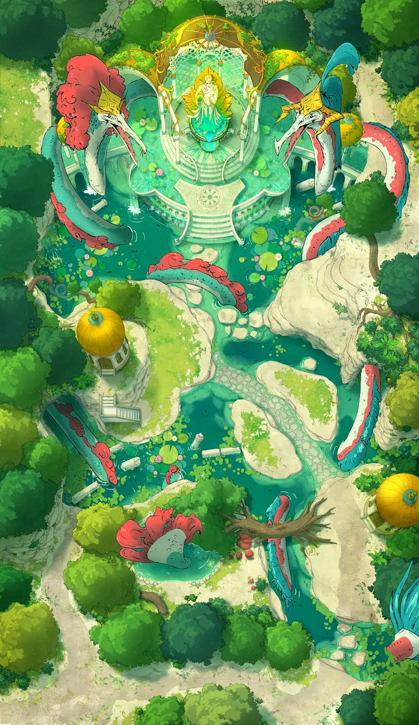 Nymph Fountain map, Dragon Day variant thumbnail