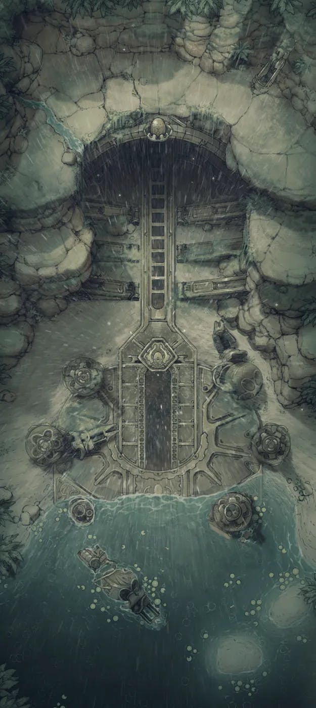 Clockwork Dragon Lair Exterior map, Rain variant