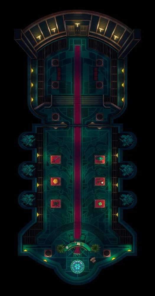 Wizard Bank Interior map, Floor B2 Original Night variant thumbnail