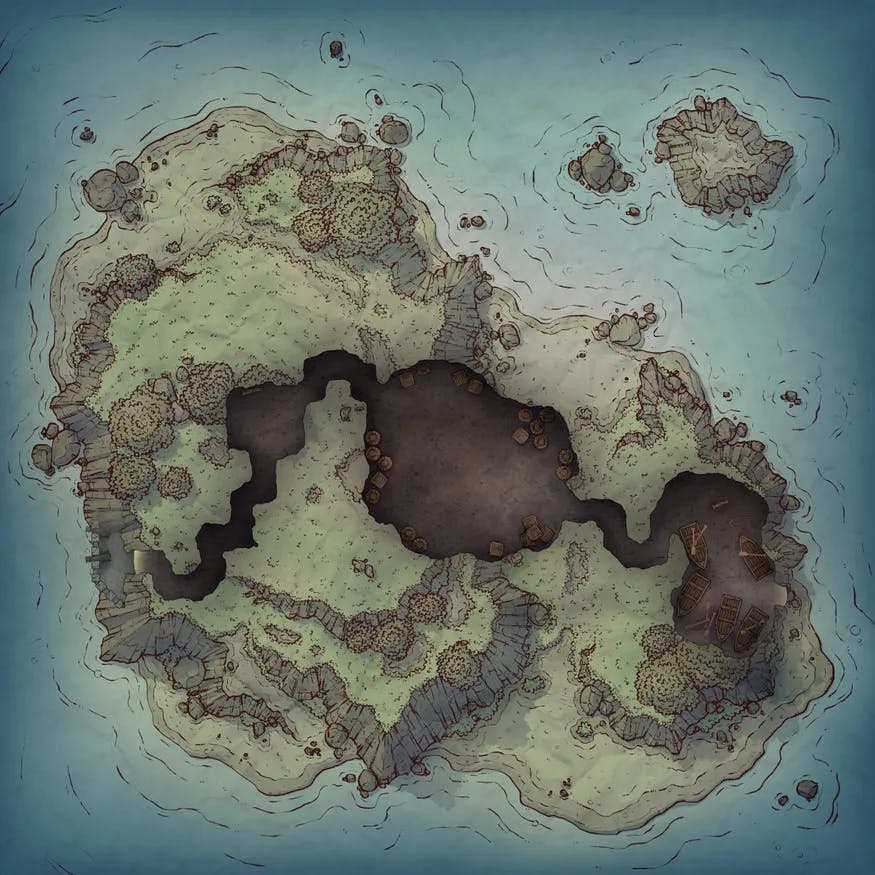 Island Fort map, Underground Tunnels variant