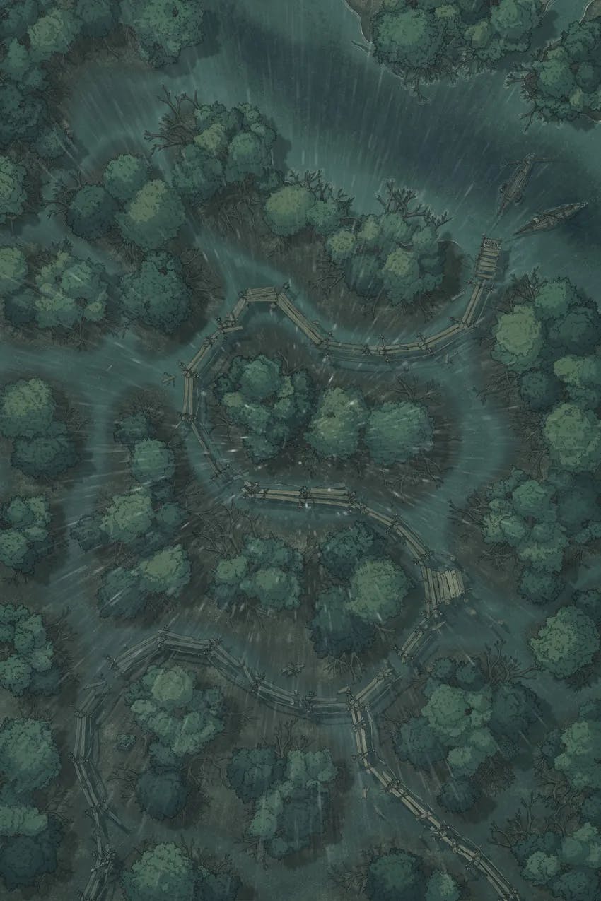 Mangrove Forest map, Rain variant thumbnail
