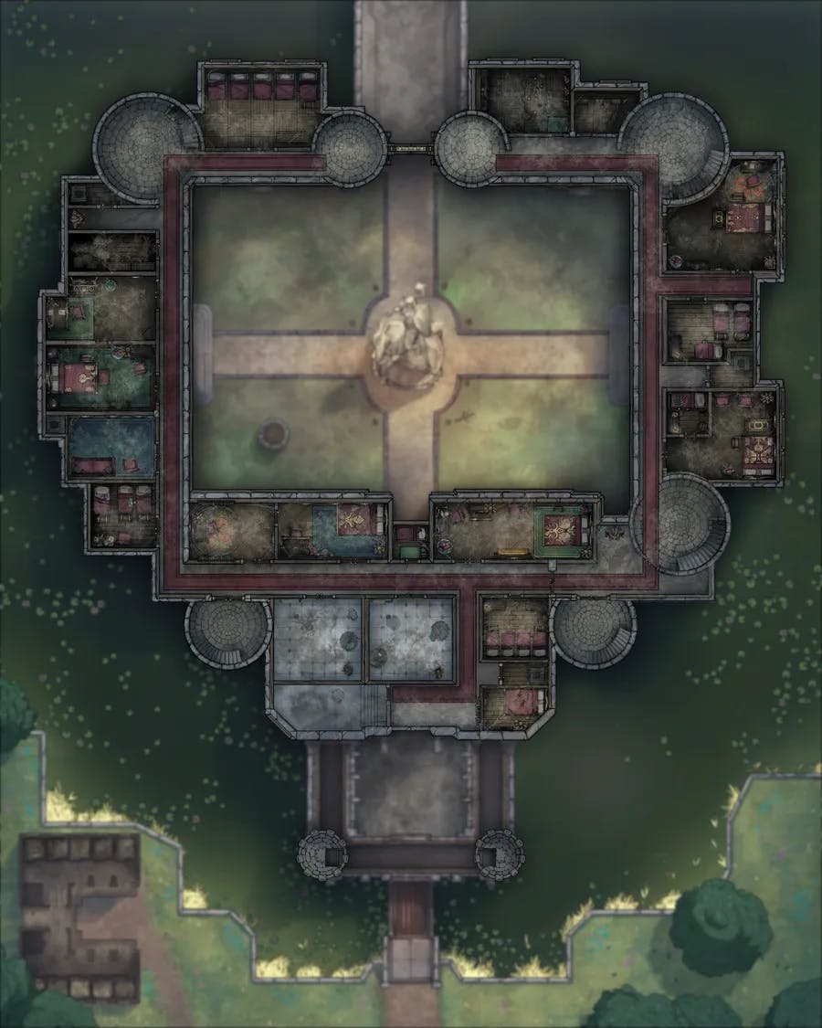 Palace Outer Court map, Second Floor Abandoned variant thumbnail