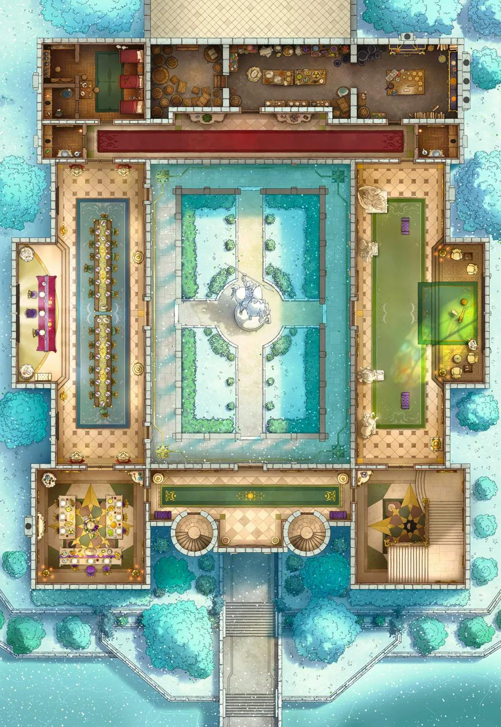 Palace Inner Court map, First Floor Winter variant