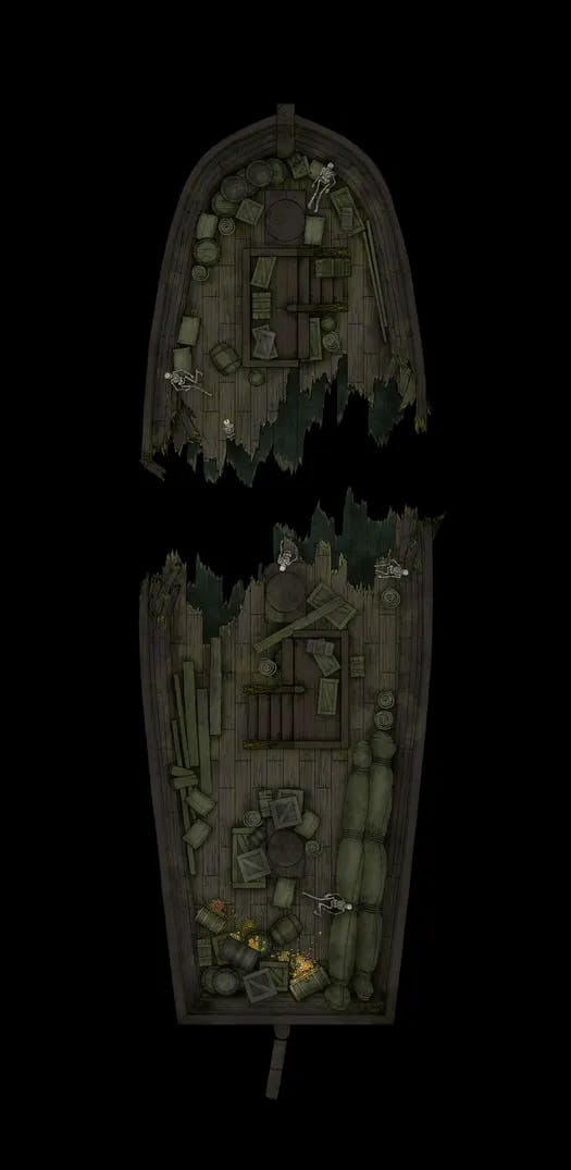 Haunted Ghost Ship Interior map, Dry Lower Deck variant thumbnail