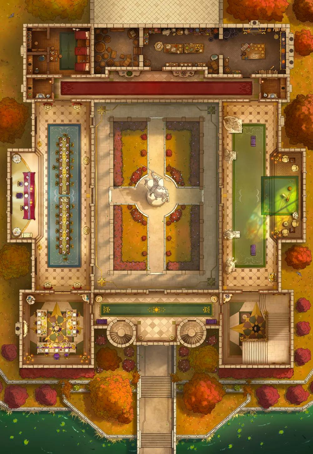 Palace Inner Court map, First Floor Autumn variant