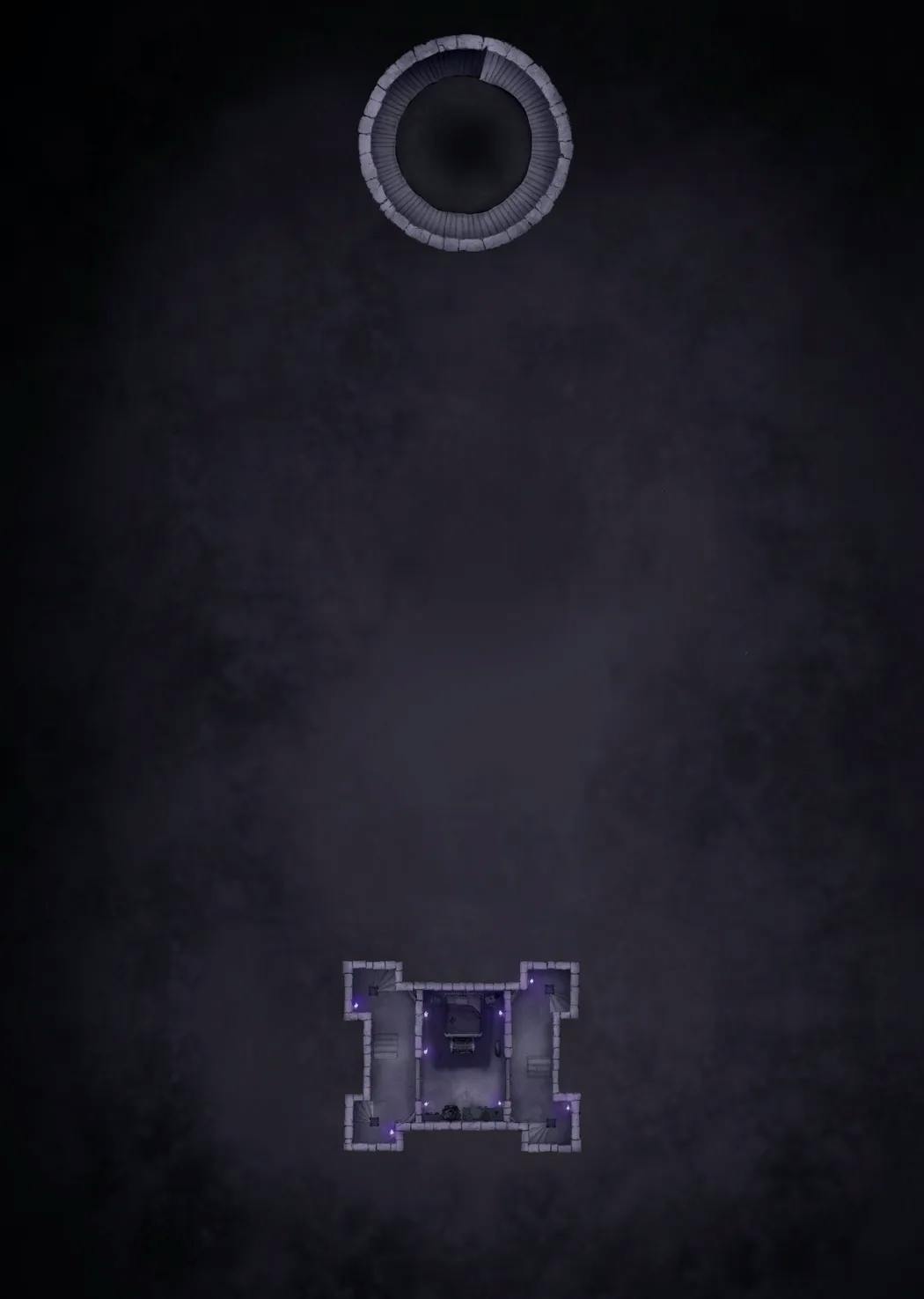 Shadowfell Fortress Interior map, No Monster Floor 2 variant thumbnail