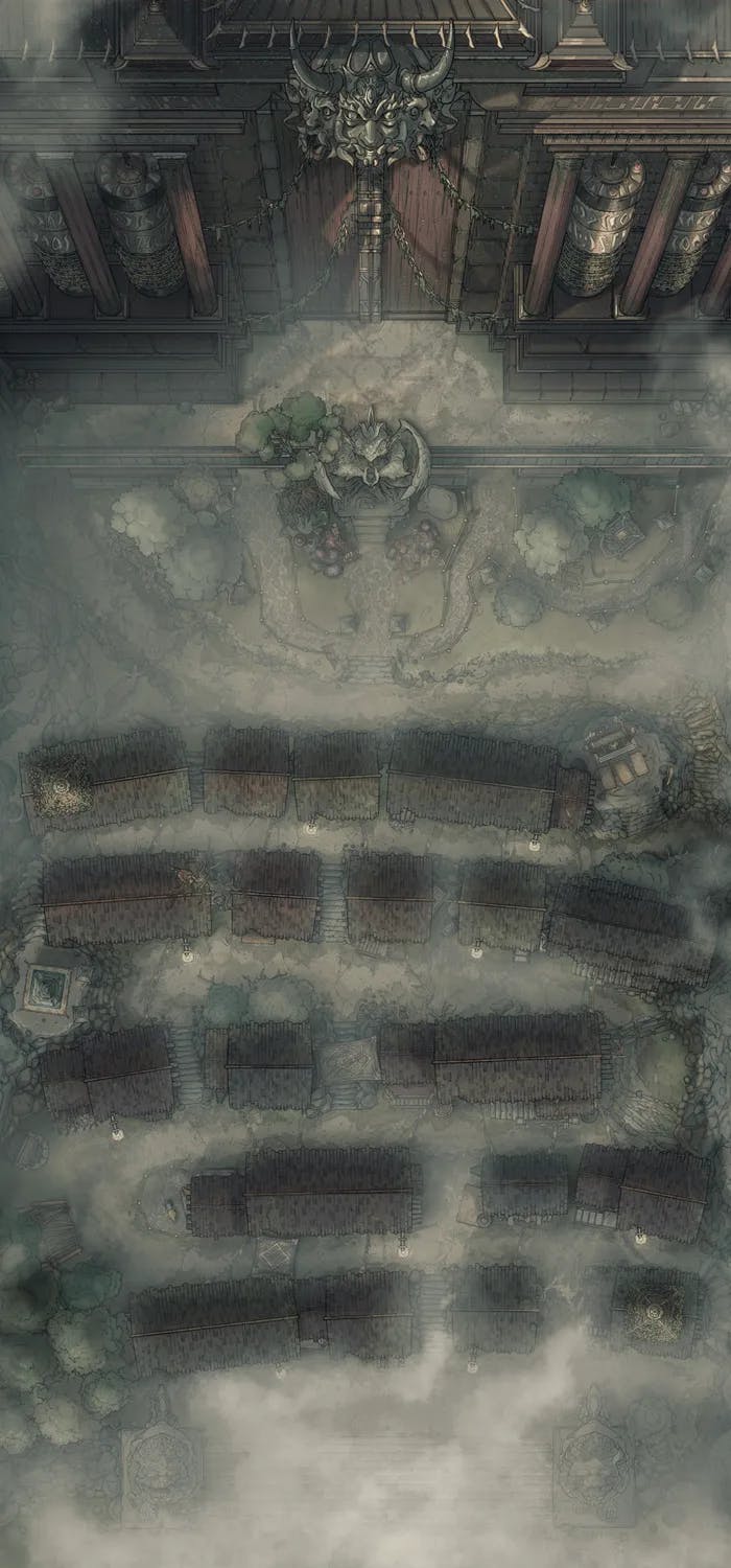 The Forbidden Gates map, Fog variant
