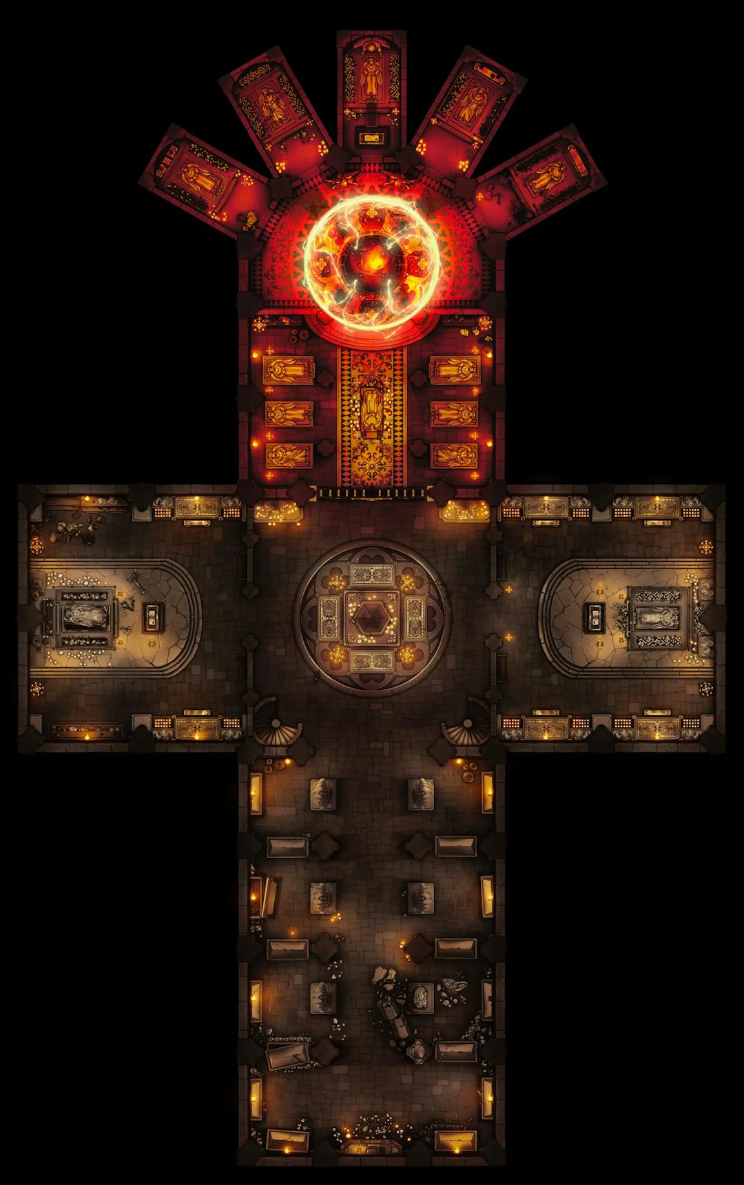 Grand Cathedral Crypt map, Ritual variant