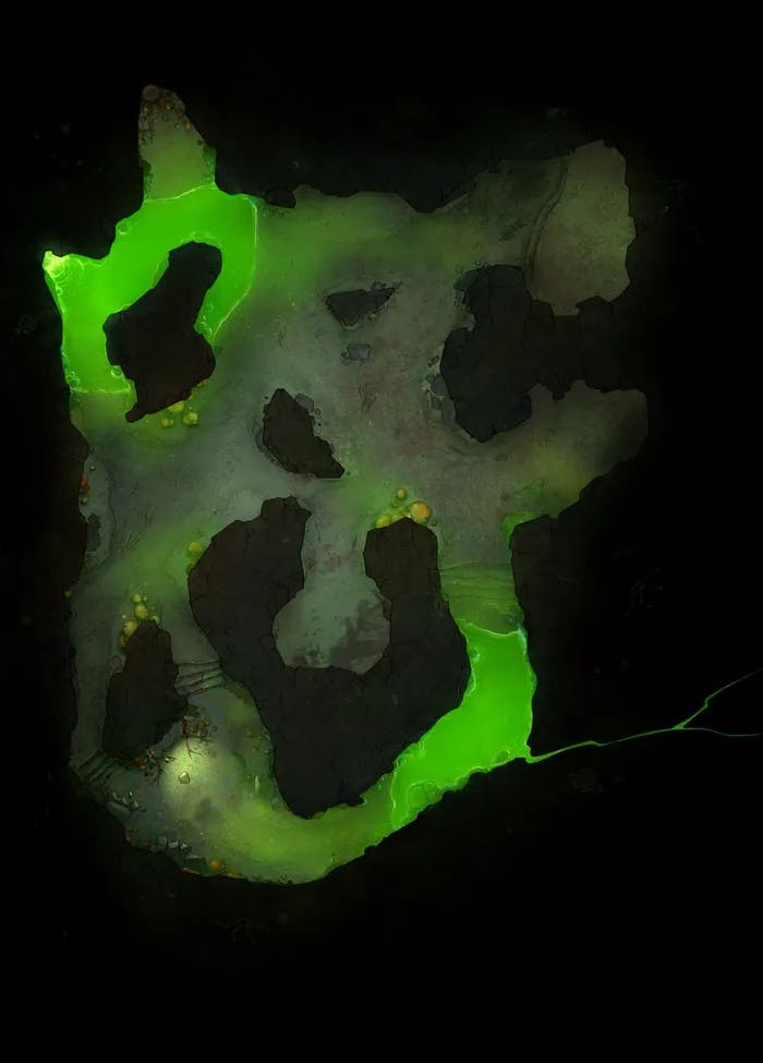 Bone Mill Lair map, Toxic Cave variant